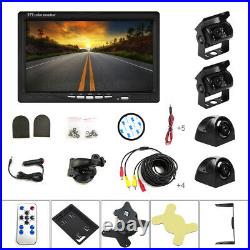 7/9 Wireless/Wired Backup Rear View Camera System Monitor For RV Truck Bus US