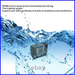 7 Ahd 1080p Wired Rear View Backup 2-camera System For Skid Steer, Truck