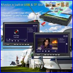 7 DVR Monitor 4x AHD 360 View 1080P Side Rear View Backup Cameras 32GB Truck Rv