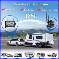 7 DVR Monitor 4x Solar Magnetic Rear View Camera 1080P For Car RV Truck Trailer