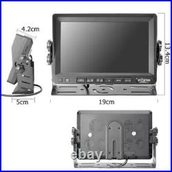 7 DVR Monitor 4x Solar Magnetic Rear View Camera 1080P For Car RV Truck Trailer