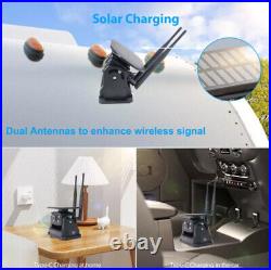 7 DVR Monitor 4x Solar Magnetic Rear View Camera 1080P For Car RV Truck Trailer