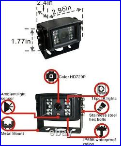 7 Digital Rear View Backup Reverse Camera System For Trucks, Heavy Equipments