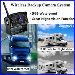 7 Digital Wireless DVR Monitor Rear View Camera 1080P for Camper Trailer Truck