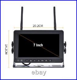 7 Digital Wireless DVR Monitor Rear View Camera 1080P for Camper Trailer Truck