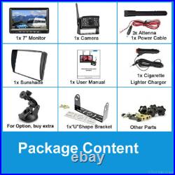 7 Digital Wireless DVR Monitor Rear View Camera 1080P for Camper Trailer Truck