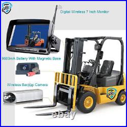 7'' Digital Wireless IPS Screen HD Front Rear View Camera Magnetic for forklift
