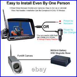7 Display Rear View Camera Magnetic Battery Digital Wireless for Forklifts 7 Display Rear View Camera Magnetic Battery Digital Wireless for Forklifts