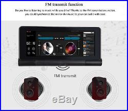 7 Full HD WiFi Bluetooth Car DVR GPS Navigation Rear View Camera Video Recorder