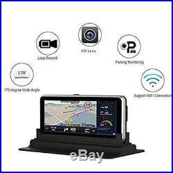 7 HD 1080P Android CAR DVR Rear view Dash Camera Dual Lens WIFI GPS Navigator