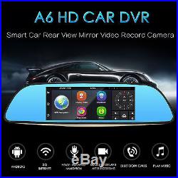 7 HD Android5.0 Rear View Mirror GPS Navi Dash Cam CAR DVR 3G+Backup Camera