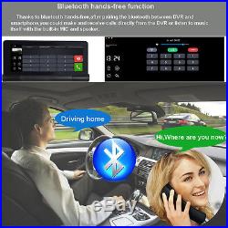 7 HD Bluetooth Dual Car DVR Recorder Kit GPS Rearview Camera Wifi Andriod OS