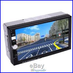 7 HD Car 2 DIN GPS Nav Bluetooth MP3 MP5 Player Stereo Radio + Rear View Camera