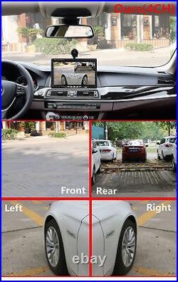 7 HD Car Parking Monitor Kit 4CH Screen Splitter + Front Rear Side View Cameras