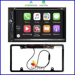 7 Inch Double DIN Apple CarPlay In-Dash Car Stereo Receiver Rear view Camera