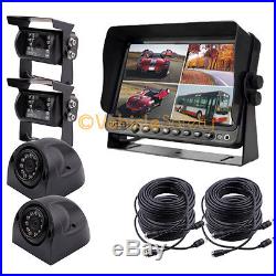 7 MONITOR DVR 4x REAR VIEW CAMERAS SYSTEM FOR RV TRACTOR AGRICULTURAL MACHINE