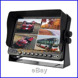7 MONITOR DVR 4x REAR VIEW CAMERAS SYSTEM FOR RV TRACTOR AGRICULTURAL MACHINE
