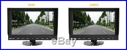 7 MONITOR WITH DVR 2x REAR VIEW BACKUP REVERSE CAMERA SYSTEM SAFETY KIT FOR RV