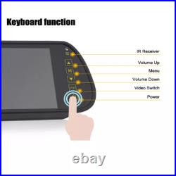 7 Mirror Monitor+Tailgate Handle Backup CCD Camera fit Dodge Ram 1500 2500 3500