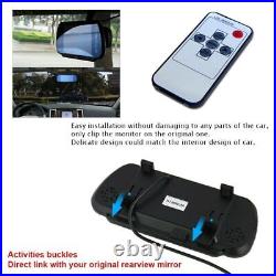 7 Mirror Quad Split Monitor Back Camera For Caravan Truck RV Rear View Reverse