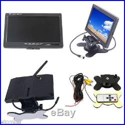 7 Monitor+2 X Wireless Rear View Backup Camera Night Vision For RV Truck Bus