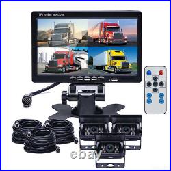 7 Monitor 3x 4PIN Heavy Duty Rear View Backup Camera 2x 10m+1x 20 Truck Tractor