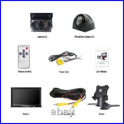 7 Monitor + 4 X Wireless Rear View Backup Night Vision Camera for RV Truck Bus