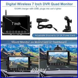7 Monitor DVR Wireless Solar Magnetic Backup Rear view Camera for Car RV Truck 7 Monitor DVR Wireless Solar Magnetic Backup Rear view Camera for Car RV Truck