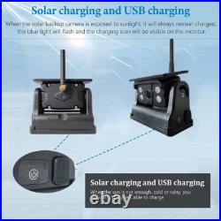 7 Monitor DVR Wireless Solar Magnetic Backup Rear view Camera for Car RV Truck 7 Monitor DVR Wireless Solar Magnetic Backup Rear view Camera for Car RV Truck