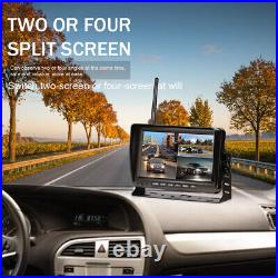 7'' Monitor Digital Wireless Rear View IR Backup Camera System For RV Truck Bus