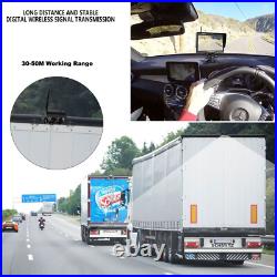 7 Monitor Wireless Dual Rear View Backup Camera System for Bus Truck RV Trailer