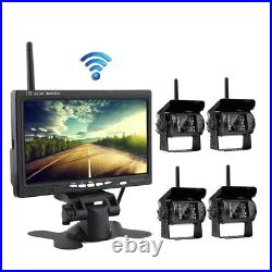 7 Monitor Wireless Rear View Backup Camera Night Vision System for Car RV Truck