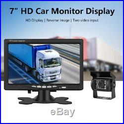 7 Monitor for RV Truck + 4 Camera Night Vision Rear View Back up Side System