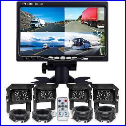 7 QUAD SPLIT MONITOR SCREEN 4x REAR VIEW BACKUP CCD CAMERA SYSTEM FOR TRUCK RV 7 QUAD SPLIT MONITOR SCREEN 4x REAR VIEW BACKUP CCD CAMERA SYSTEM FOR TRUCK RV