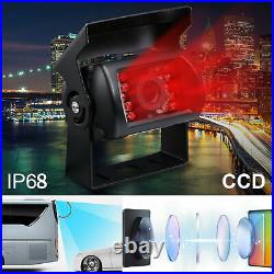 7 Quad Monitor 4x 4pin backup camera For Truck RV Caravan 360 Rear view Reverse