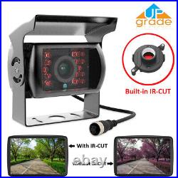 7 Quad Monitor DVR 4 Rear View Backup Camera For Truck RV Reverse Drive Record