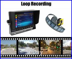 7 Quad Monitor Split Screen Video Recording+4xAHD Rear View Camera For Caravan