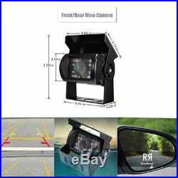 7 Quad Split Monitor + 4x Side Rear View Backup Camera System for TRUCK RV Bus