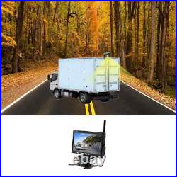 7 RV Truck Bus Monitor Wireless Dual Rear View Backup Camera Night Vision Kit