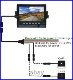 7 Rear View Backup Cab Camera System For Skid Steer, Rv, Truck, Heavy Equipment
