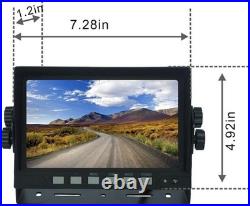 7 Rear View Backup Cab Camera System For Skid Steer, Rv, Truck, Heavy Equipment