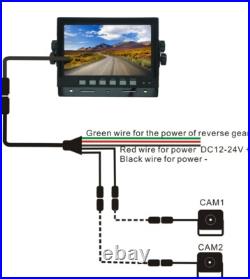 7 Rear View Backup Reverse Camera System For Skid Steer, Rv, Forklift, Heavy Truck 7 Rear View Backup Reverse Camera System For Skid Steer, Rv, Forklift, Heavy Truck