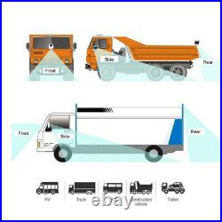 7 Split Monitor Mirror 4x CCD Rear View Backup Reverse Camera 12-24v for Truck