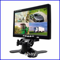 7 Split Screen Car Monitor 4x 4PIN IR Rear View Backup Cameras 4x 10m For Truck 7 Split Screen Car Monitor 4x 4PIN IR Rear View Backup Cameras 4x 10m For Truck