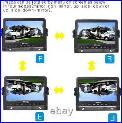 7 Wired Rear View Backup Side Camera System For Truck, Motorhome, Forklift