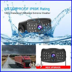 7'' Wired Reversing Image HD Waterproof Car 360° Camera Monitor Video Recording