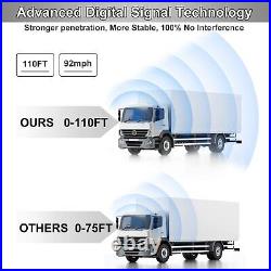 7'' Wireless Monitor Car Rear View Backup Camera 1080P Digital Touch System Back