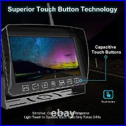 7'' Wireless Monitor Car Rear View Backup Camera 1080P Digital Touch System Back