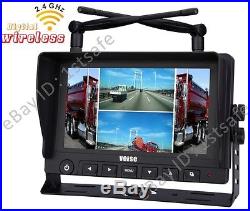 7 Wireless Rear View Backup Camera System+4CCD Cameras Tractor Cab Observation