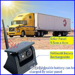 7wireless Quad DVR monitor 3x 1080P solar battery reversing camera for caravan